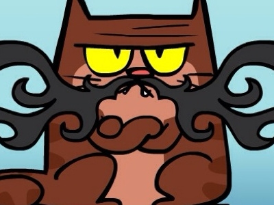 Surly Cat-Movember cat fun goop goopy goopymart movember strange surly weird