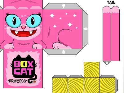 Box Cat-Princess by will guy on Dribbble