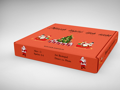 christmas box 3d graphic design