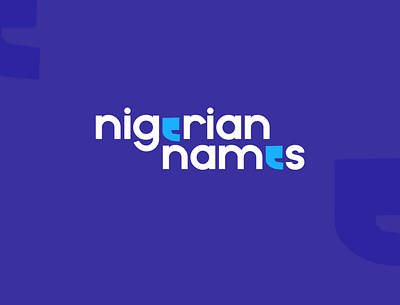 Nigerian Names branding logodesign