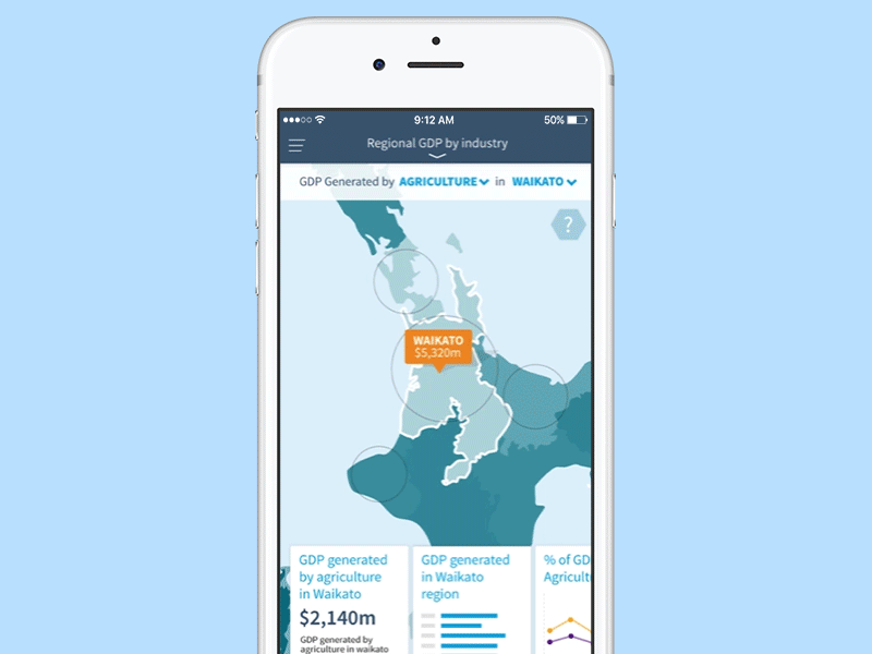 Economy Data Mapping Concept concept data facebook ios map mobile paper ui