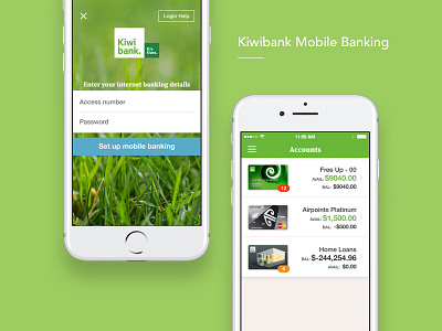 Kiwibank Mobile Banking Design