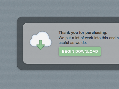 Begin Download button css3 icon pattern texture