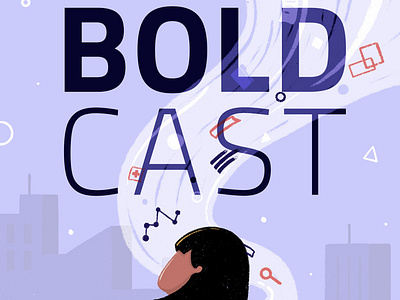 Podcast cover - for Centre for BOLD Cities big data cover data illustration illustrator podcast podcast cover research smart cities smart city
