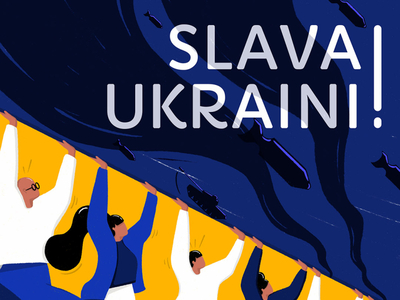 Poster - for Creatives for Ukraine by Margriet Osinga on Dribbble