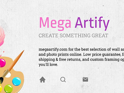 Mega Artify banner design app design banner design graphic design mega ui