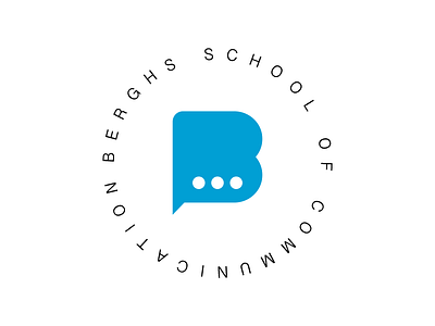 Berghs branding circle clean design logo logos modern school style