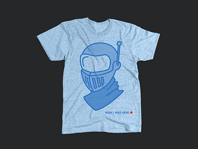 Wish I Was Here character helmet knight space tshirt wish i was here