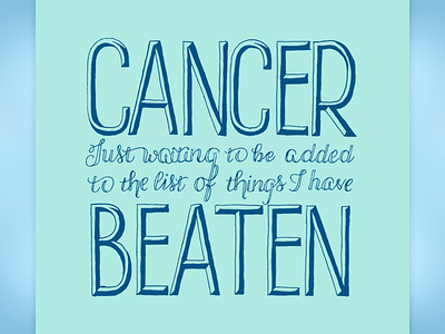 Cancer…Beaten