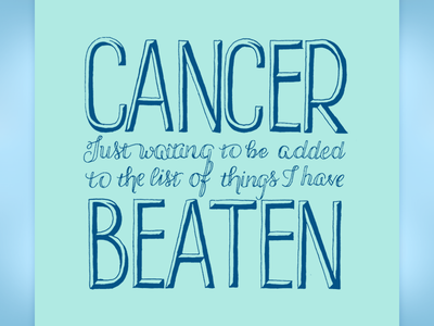 Cancer…Beaten cancer designvscancer inspiration poster tshirt