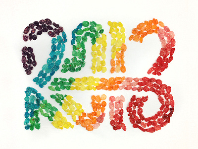 Rūta dimensional type foodtype fruity pebbles hebrew type lettering