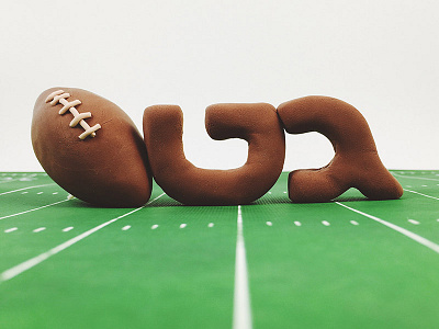 Jets clay dimensional type football jets lettering