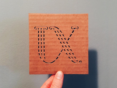 UX cardboardtype design hiring job lettering ux