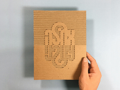 Ahla Bahla cardboardtype dimensionaltype hebrew instagram lettering