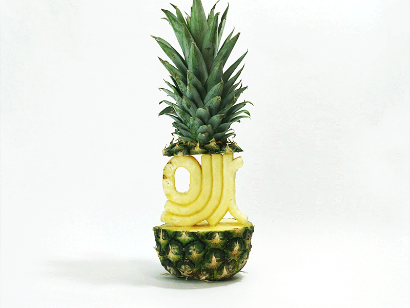 🍍 food typography foodtype goodtypetuesday lettering pineapple 🍍