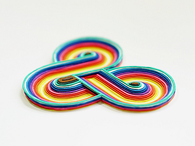 Infinity Ampersand ampersand infinity infinityday paper papercut rainbow ∞