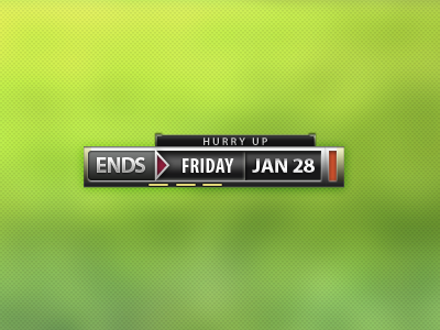 Hurry Up date football overlay psd score sports ticker timer tv widget