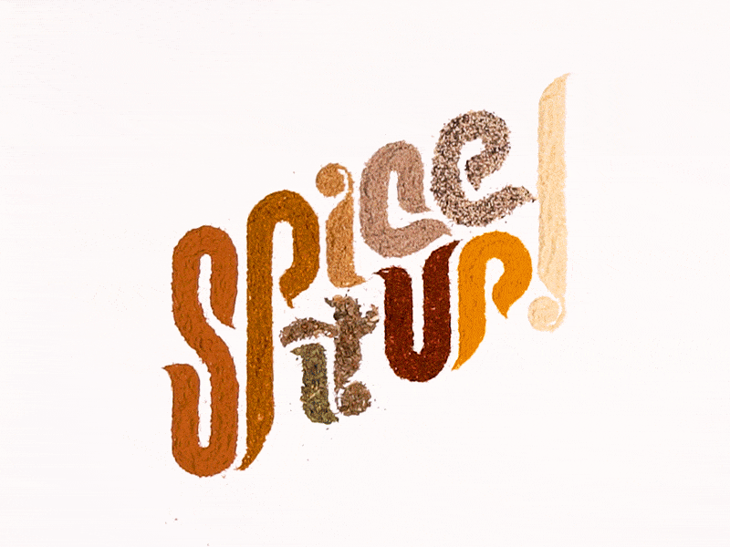 Spice It Up! food food typography lettering spices
