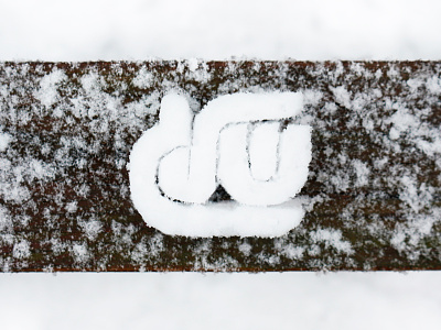Snow שלג hebrew lettering snow