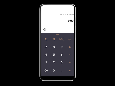 A standard calculator app branding design graphic design ui ux