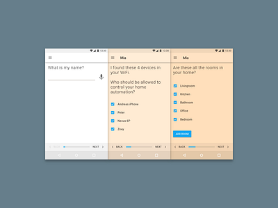 Jaydoe (1/3) - Onboarding android assistant home automation iot material design smart home