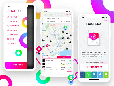 Karhoo - the cab comparison app android app apple brandbook cab comparison dribbble ios karhoo mobility shared sharing