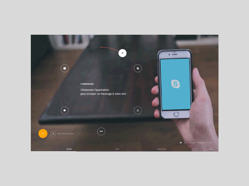 Interactive principle for Maif animation interactive ui ux web website