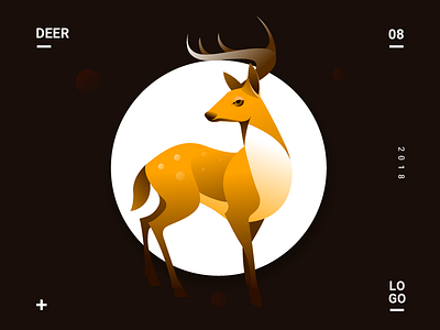 DEER animal illustration animal logo animal lover deer vector gradient icons