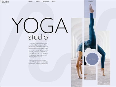 Yoga Studio concept branding design logo site typography ui ux web design yoga