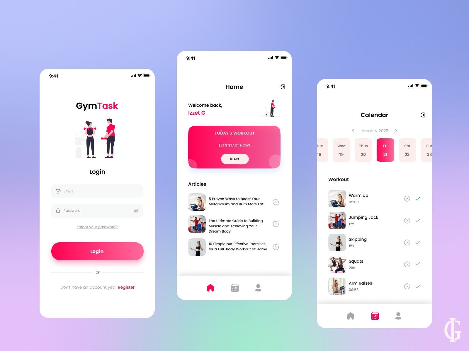 Fitness app | UI/UX design by Izzet on Dribbble