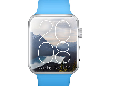 Apple Watch Modern Clock Concept apple apple watch clock skin watch wear