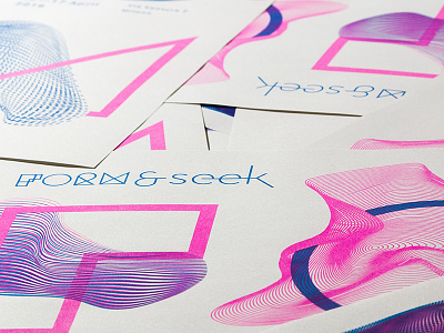 Form & Seek exhibition identity collective design design and practice exhibition poster type