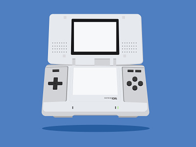 Nintendo DS 3ds adobe illustrator design ds flatdesign gameboy gaming handheld illustration nds nintendo nintendo 3ds nintendo ds nintendo handheld wacom cintiq