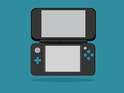 Nintendo New 2DS XL 2ds 3ds adobe illustrator design ds flatdesign gameboy gaming handheld illustration nds nintendo nintendo 2ds nintendo 3ds nintendo ds nintendo handheld wacom cintiq