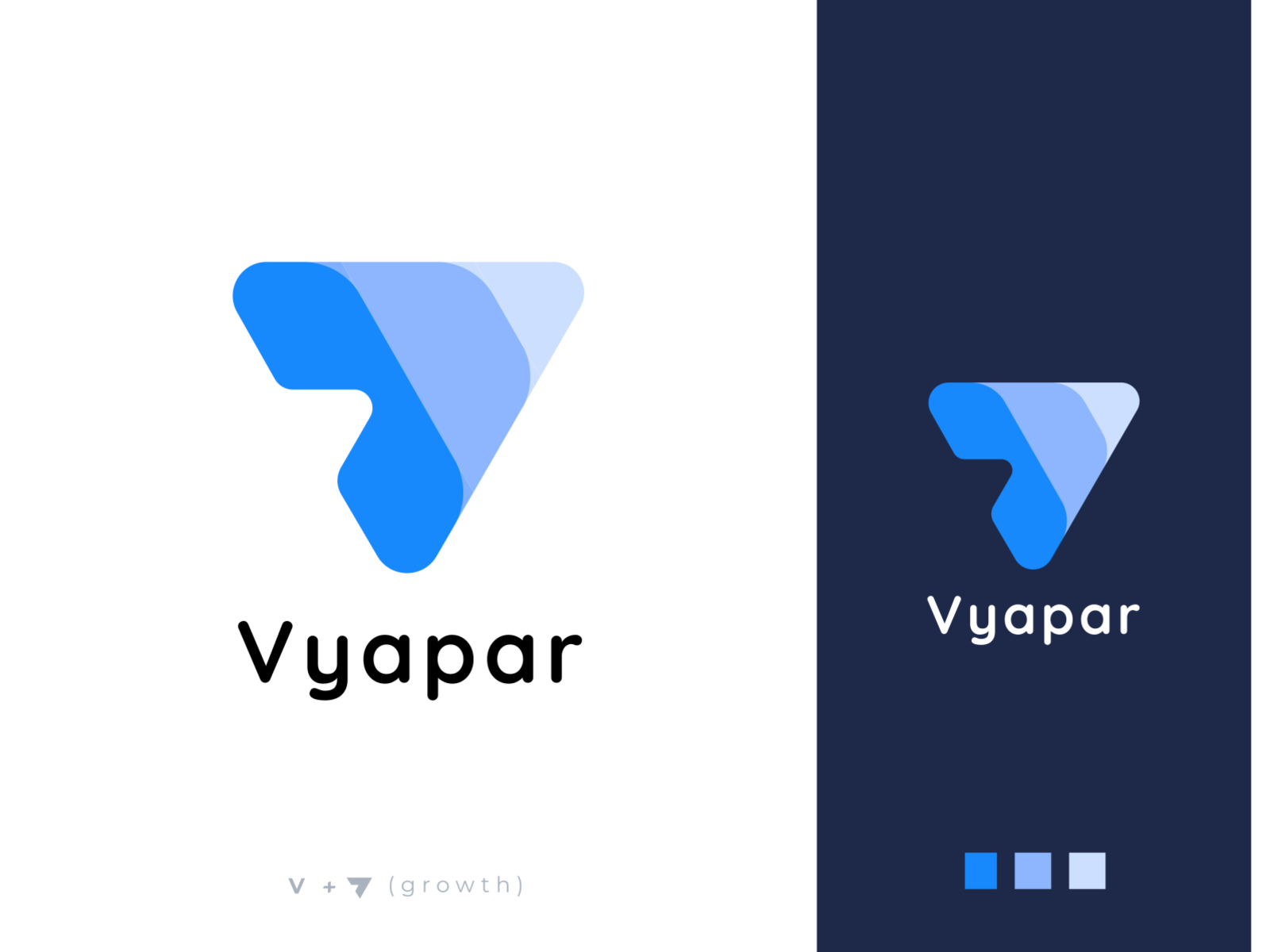 Vyapar Logo By Abhishek On Dribbble