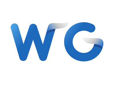 Wg Logo gradient logo logo design type logo