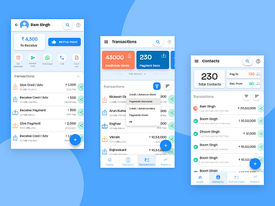 Vcredit Screens app design mobile ui ui