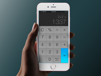 #DailyUI 004 - Calculator