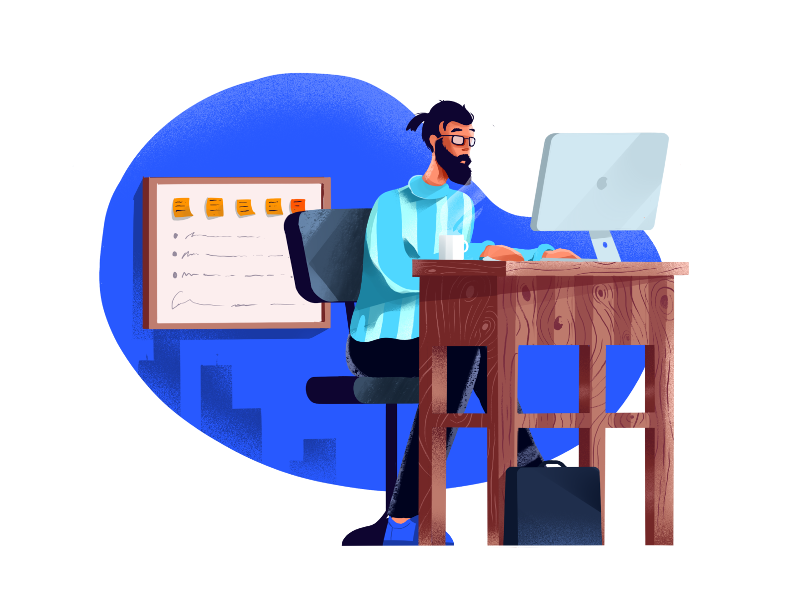 IT illustrations by Rytis Jonikas for Flair on Dribbble