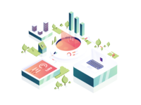 Blockchain illustrations