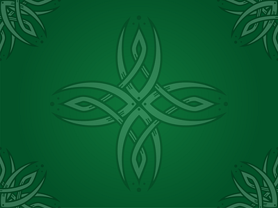 Celtic pattern background celtic green pattern seamless pattern vector