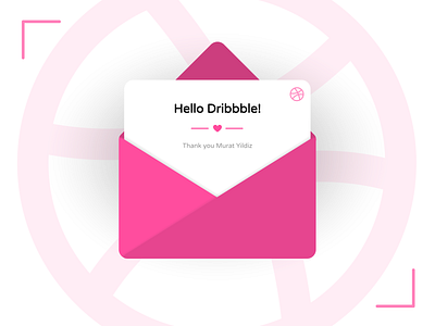 Hello Dribbble design first flat icon illustration shot ui ux web