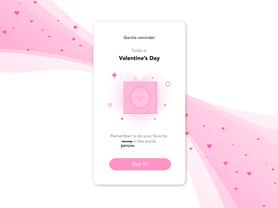 Happy Valentine's Day! app condom design flat heart illustration love minimal pink sex ui ux valentine day vector