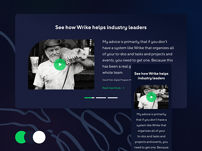 Wrike Website — Dark Mode app blue clean design ui ux web webdesign website wrike