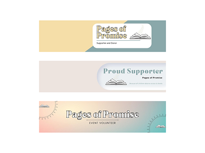 Pages of Promise Campaign Pt. 2 - Social Headers design graphic design illustrator