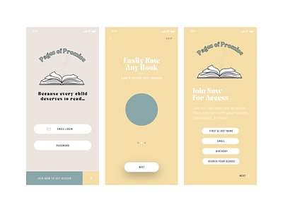 Pages of Promise Campaign Pt. 4 - App Designs 1