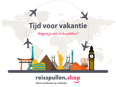 Reisspullen.Shop branding design designer graphicdesign holiday holland illustration logo logodesign reis reizen travel travelers vacation vakantie webshop world