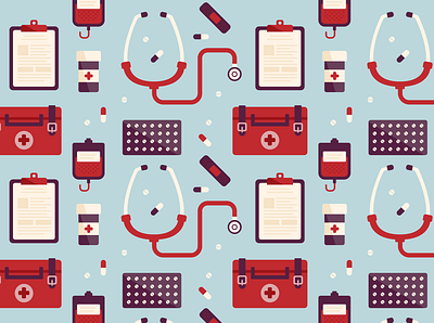 Medical Device Pattern design illustration medical medication sketch xd