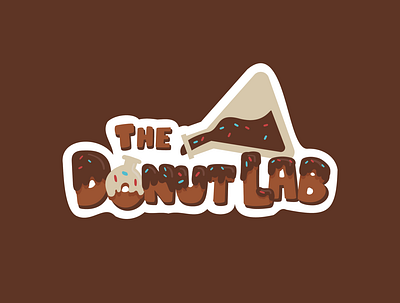 The Donut Lab Logo illustration lettering logo logodesign typography