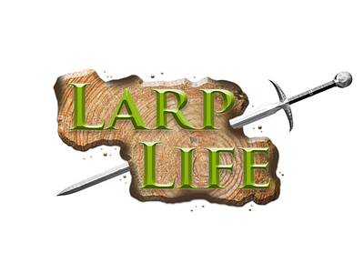 LARP Life Title Logo dd gaming larp logo medieval pathfinder roleplay title video game